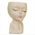 thumbnail image 1 of Cute Head Flower Pot/Face Flower Pot, For Indoor Plants Khaki, 1 of 5