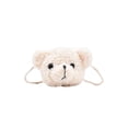 thumbnail image 2 of Bolsas de hombro de peluche de oso Fernando Blanco, 2 of 8