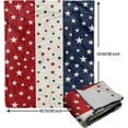 thumbnail image 3 of 4th of July Blue Red Patriotic Throw Blanket 80"x60" Star Print Memorial Independence Day Blanket Lightweight Soft Blanket Farmhouse Seasonal Holiday Themed Decor for Home Living Room Sofa Couch Bed, 3 of 7