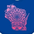thumbnail image 4 of Inktastic Wisconsin Silhouette Mandala Boys or Girls Baby Bib, 4 of 4