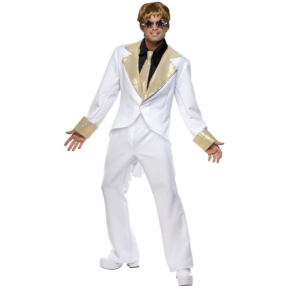 Adult 80s Rocket Man Pop Star Elton John Costume Wig 