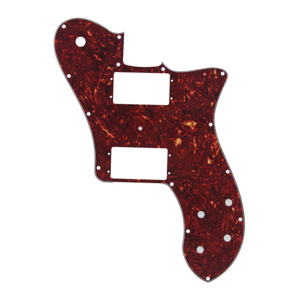 Custom For Fender US 72 Telecaster Deluxe P90 Style Guitar Pickguard Scratch Plate 3 Ply Black