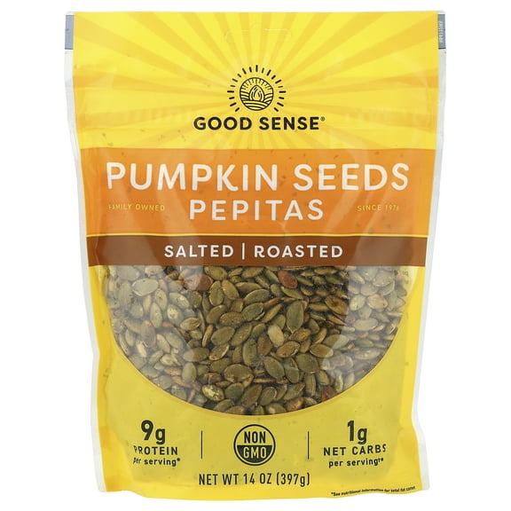 Good Sense Pumpkin Seeds Pepitas, Salted, Roasted, 14 oz (397 g)