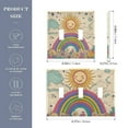 thumbnail image 2 of Yayeee Toggle Light Switch Wall Plate 2-Gang 4.56"x4.48" Decorative Outlet Cover, Beige Rainbow, 2 of 7