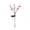 Pink, variant on weibbin Stainless Steel Solar Firefly Light LED Butterfly Garden Stake Outdoor Decoration Pink 26.4in