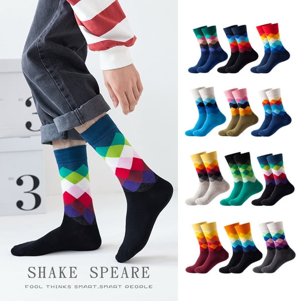 BONAGEL Calcetines Hombre Lote Calcetines Algodón Hombre, Calcetines Multicolor, Regalo Hombre Talla Única Multicolor