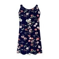 thumbnail image 6 of ICHUANYI Women's Dresses Floral Print Crew Neck Sleeveless Beach Dress Summer Fashion Tank Dress, 6 of 6