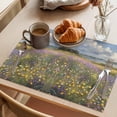 thumbnail image 3 of Oil Painting Wildflower Placemats Set of 1, Country Grassland Flower Plant Non-Slip Place Mats Washable Table Mats for Kitchen Dining Table Decorations Indoor/Outdoor, 3 of 9