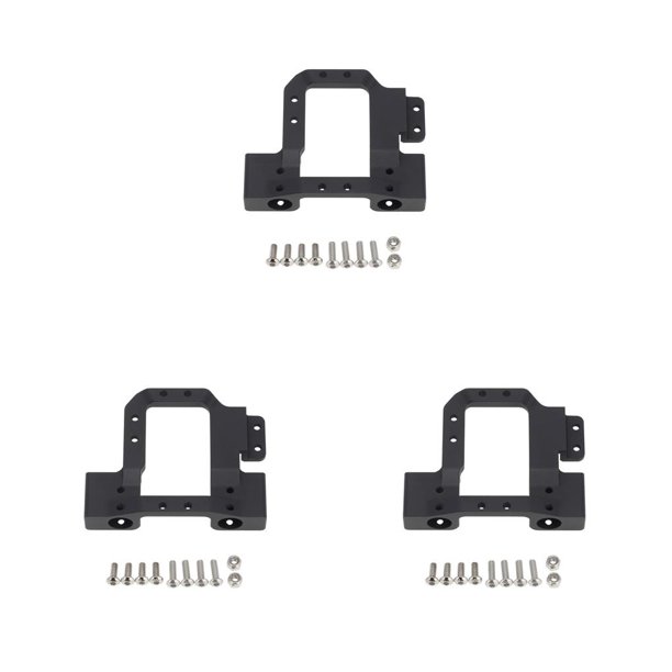 Vogacara Parachoques delantero Material premium Servicio prolongado Cambio directo Instalación práctica Reemplazo del motor de dirección para Redcat negro 3piezas Vogacara CBP191446