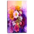 thumbnail image 2 of Bouquet Coloré de Différentes Fleurs - Impression d'Art Floral sur Toile, 2 of 3