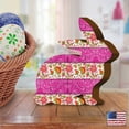 thumbnail image 2 of Quilted Pink Bunny D�corative Figurine by G. DeBrekht | Easter Spring D�cor - 8154426S, 2 of 2