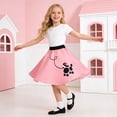 thumbnail image 4 of Leey-World Girls 50s Poodle Dress with Polka-Dot Printed Scarf for Kids Halloween Clothes, 4 of 6