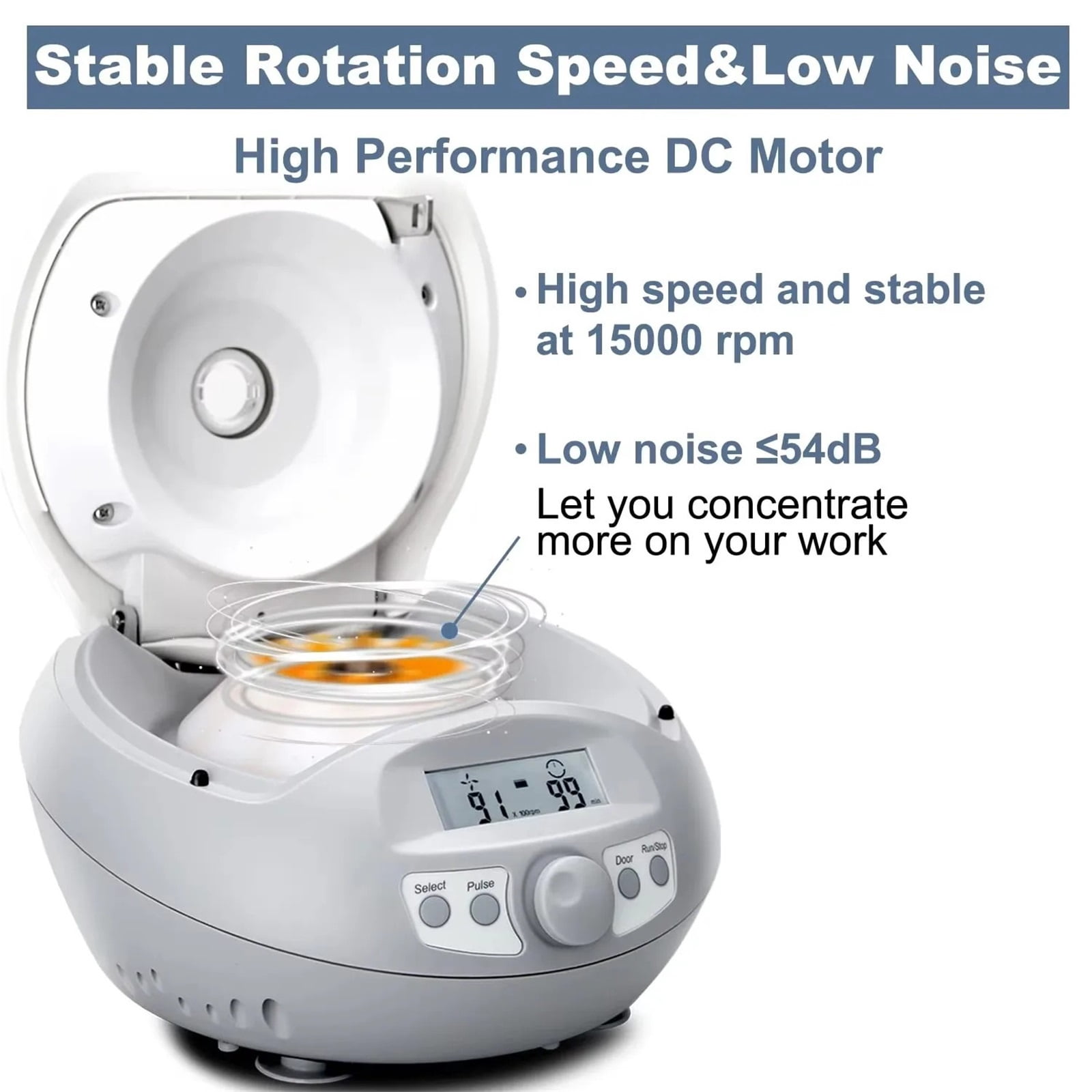 High Speed Mini Centrifuge Machine LCD Digital 15000rpm 0.2/0.5/1.5/2ml PCR Biology Laboratory Centrifug ,High Lab Quality Material