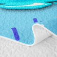 thumbnail image 5 of Castle Fairy Sport Soccer Twin Quilt Set,Blue Ice Cream Drip Twin Coverlet Set, 5 of 7