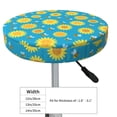 thumbnail image 4 of Lsque Bee Sunflower Round Bar chair cushion covers Velvet Fabric Premium Comfort Protects from Scratches and Stains for 14-17 Inch Chair- 14 inch, 4 of 7