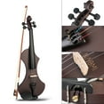 thumbnail image 2 of NAOMI NAOMI V1 Series 4/4 Electric Violin with Hand-Carved Solid Wood Body, Brazilwood Bow, Headphones, Audio Cable, and Hard Case in Dark Red, 2 of 6