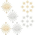 thumbnail image 1 of 80 dijes de sol en 2 colores con forma de eclipse solar. Conectores, colgantes y dijes metálicos duraderos con ganchos para pendientes y anillas., 1 of 6