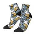 thumbnail image 3 of Salouo Cartoon Squirrel on Branch Pattern Unisex Middle Tube Socks,Middle-Finger Knee High Socks Over The Calf Tube Stocking Crew Stockings for Women and Men Tube Socks, 3 of 8