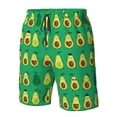 thumbnail image 6 of Uemuo Cartoon Fruit 1 Pattern Men's Swim Trunks Hawaiian Beach Bathing Suit Swimsuits Beach Quick-Dry Shorts with Pockets-3X-Large, 6 of 9