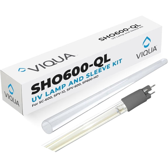 VIQUA SHO600-QL UV Replacement Lamp and Quartz Sleeve Kit for SPV-12, SPV-600 and SC-600 Systems