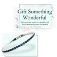 thumbnail image 6 of Cubic Zirconia Blue Tennis Bracelet for Women Stackable Wedding Jewelry for Bride Women 8" Ct 6.6 Birthday Christmas Gifts, 6 of 10