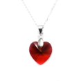 thumbnail image 3 of Set Collar Dije Corte Hearl Aretes Zvezda Plata 0.925 Mujer rojo Unitalla, 3 of 4