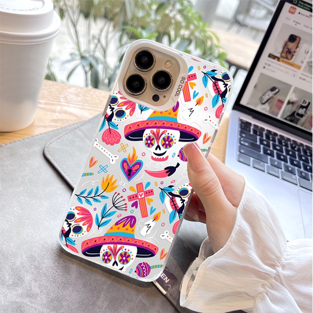 Ilustración cautivadora Funda metálica de doble capa con chorro de arena para iPhone 15 Pro Max 14 13 12 Pro 11 - Protección sin concesiones