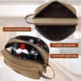 thumbnail image 2 of Toiletry Bag for Men, Canvas Dopp Kit Shaving Bag for Toiletries Accessories, Durable Mens Toiletry Bag for Travel, 2 of 18