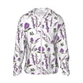 thumbnail image 1 of Balery Lavender Flowers Sudadera ligera de manga larga con capucha y protección solar UPF 50+ para hombre y mujer, ideal para pesca y running-X-Large, 1 of 7