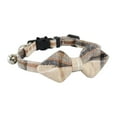 thumbnail image 6 of sunsanly Classic Plaid Cat Collar with Copper Bell Retro British Style Fabric Pet Necklace Safe Pet Ornament for Puppies Cats 3 Styles Available, 6 of 8