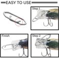 thumbnail image 3 of czcpp-Stainless Lock Snaps Swivel Steel Saltwater Connector Fishing Snap Line High Strength Fishing Clip Power Lure Connector White Nickel, 3 of 4