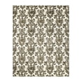 thumbnail image 2 of Benzara Transitional Style Nylon Area Rug With Latex Backing, Medium, Brown and Ivory, 2 of 3