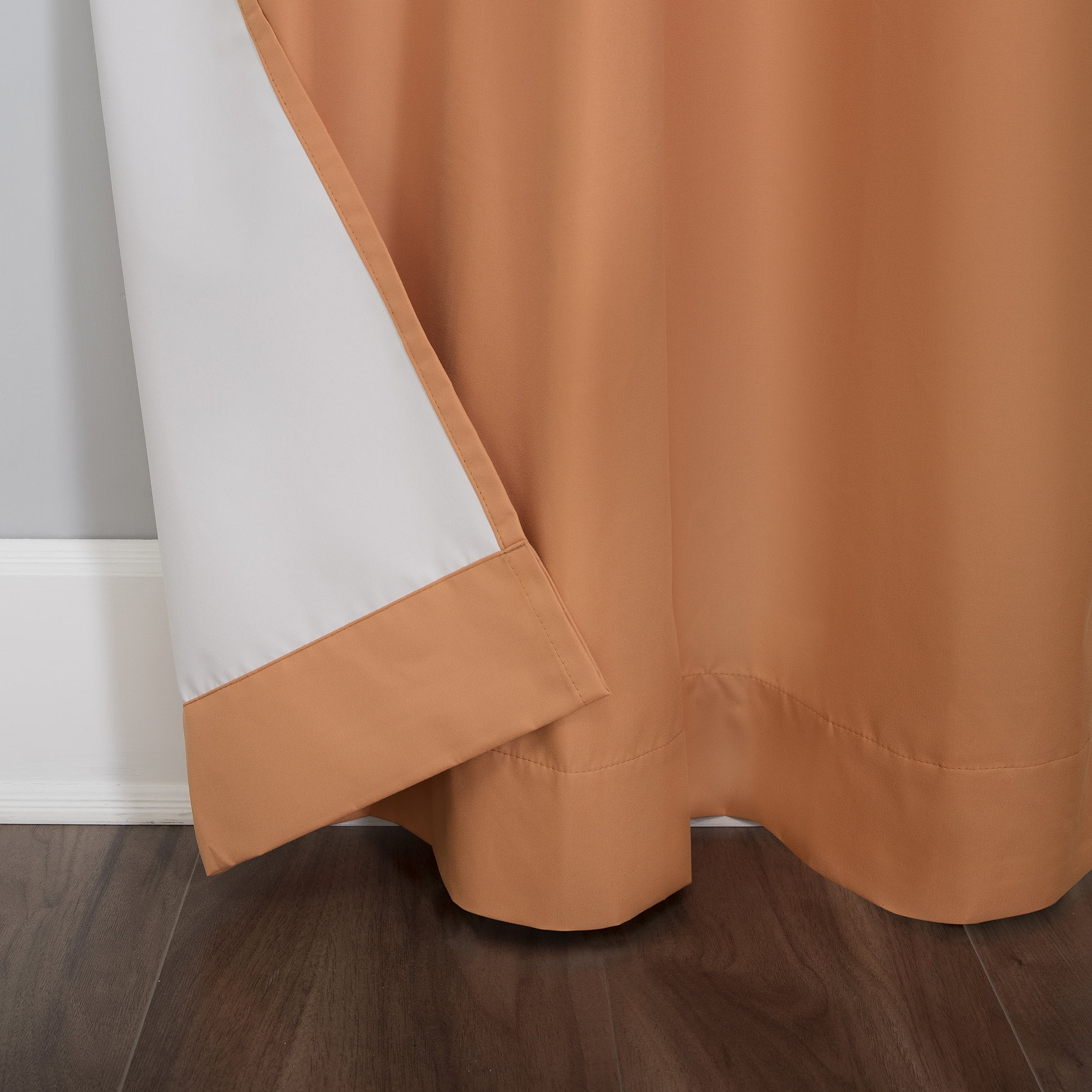 Sun Zero Harper Bright Vibes 100% Blackout Grommet Curtain Panel, 40"X63", Orange, 40"X63", Orange
