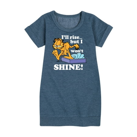 

Garfield - Rise But Won t Shine - Toddler And Youth Girls Fleece Dress
