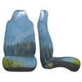 thumbnail image 3 of Yiaed Majestic Deer Mountain Lake Print Car Seat Covers,Universal Auto Seats Protector Fits for Car,SUV Sedan,Truck,Automotive Seat Covers & Accessories(Two packs), 3 of 7