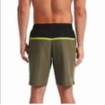 thumbnail image 2 of NIKE Mens Green Drawstring Lined Color Block Swim Trunks S, 2 of 3