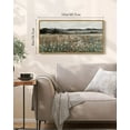 thumbnail image 5 of Drsoum Vintage Landscape Wall Art Meadow Sea of Flower Wall Prints Classic Retro Farmhouse Rustic Decorations for Living Room Bedroom 8x16in Natural Framed, 5 of 6
