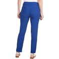 thumbnail image 3 of Hilary Radley Women Mid-Rise Stretch Pull-On Ankle Pant (Mazarine Blue,Large), 3 of 8