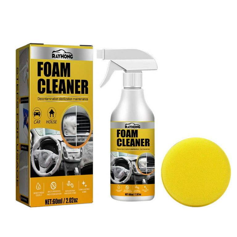 Car Seat Stain Remover Car Foam Cleanser 200ml Strong Effective Car  Interior Foam Stain Remover Multipurpose Leather Seat Foam