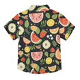 thumbnail image 2 of Dailycode Small Short Sleeve Button Down Shirts Orange Leaf Strawberry Watermelon Casual Shirt 3-10 Years, 2 of 9