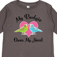 thumbnail image 4 of Inktastic Budgie Parakeet Budgerigar Pet Girls Long Sleeve Toddler T-Shirt, 4 of 5