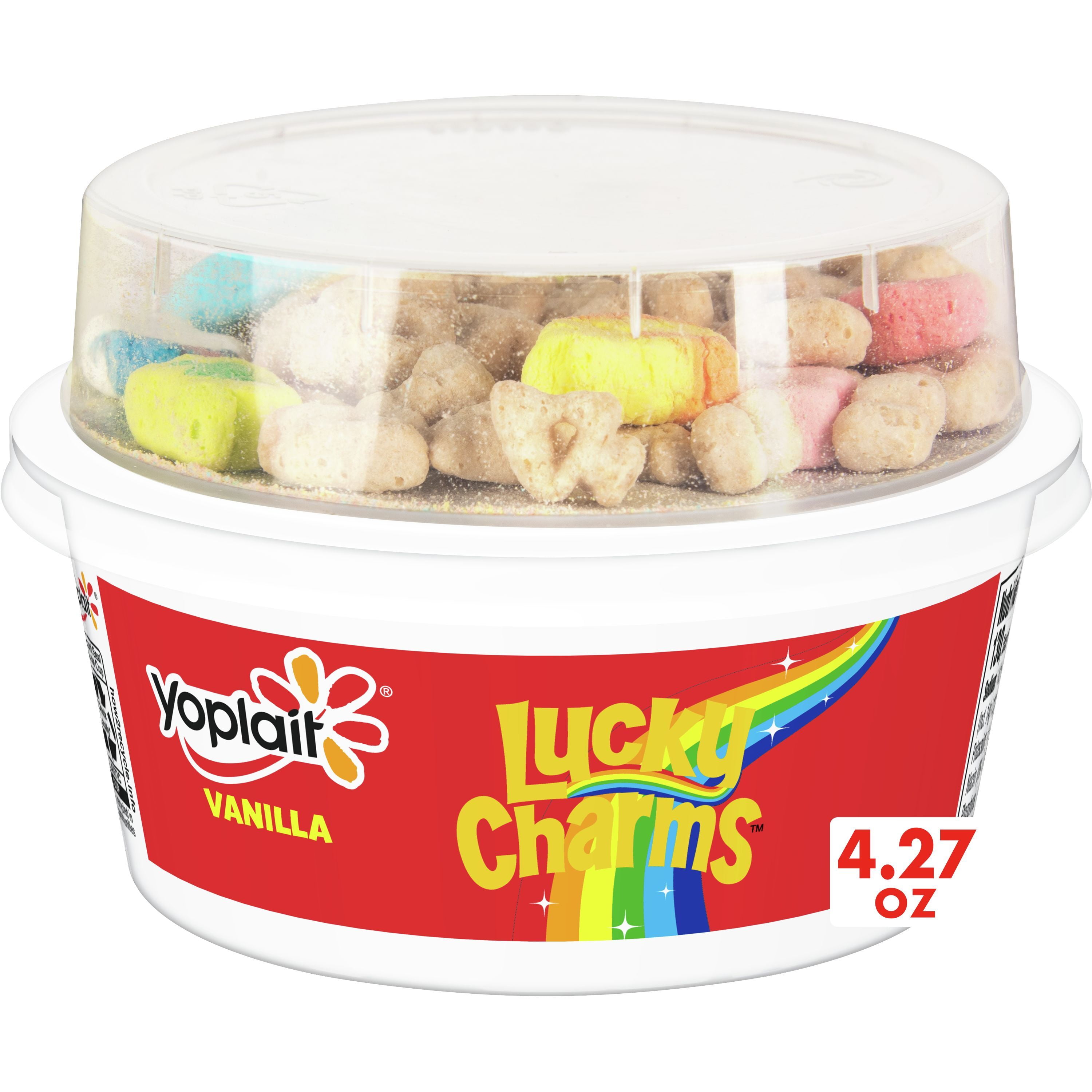 Yoplait Vanilla Low Fat Yogurt & Lucky Charms Cereal Snack, 4.27 OZ