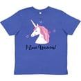 thumbnail image 3 of Inktastic Unicorn Girls Cute Fantasy Gift Youth T-Shirt, 3 of 5