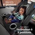 thumbnail image 3 of Graco 4Ever All-in-One Convertible Car Seat, 4-in-1 Baby to Big Kid Car Seat from 1.8-54 kg (4-120 lb), ProtectPlus Engineered, Rockweave, 3 of 6