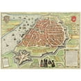 thumbnail image 2 of Hoefnagel, Joris 24x18 Black Modern Framed Museum Art Print Titled - View of Antwerp from Braun and Hogenbergs Civitates Orbis Terrarum, 2 of 4