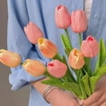 thumbnail image 3 of 1/3/5PCS Tulips Artificial Flowers Real Touch Flowers Tulip Bouquet Decor Fake Tulips Flower for Home Wedding Decorations, 3 of 10