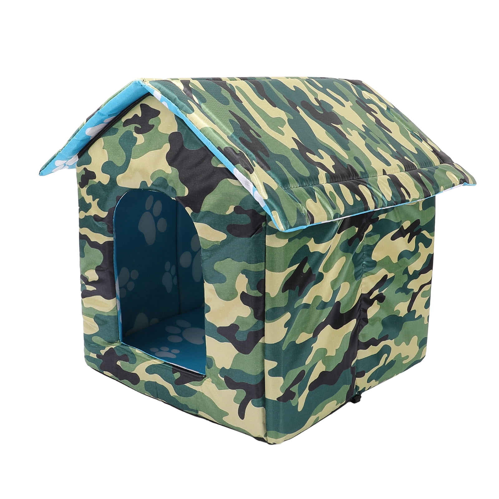 SENNAUX Outdoor Cat House Kitty Shelter Pet Cave Bed for Small Dog Cat Waterproof, 15*13.8*15"