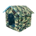 thumbnail image 2 of SENNAUX Outdoor Cat House Kitty Shelter Pet Cave Bed for Small Dog Cat Waterproof Foldable, L, 2 of 8