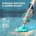 thumbnail image 3 of SPECSTAR Cordless Pool Vacuum with Telescopic Pole, Powerful Suction up to 18.9 GPM, 60 Mins Running Time, Handheld Rechargeable Swimming Pool Cleaner for Pools/Spas/Hot Tubs, 3 of 9