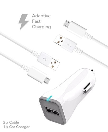 1.2A 1 Charging USB 2.0 Data Cable, USB Blade Wall Charger. Includes : USB Car Charger Adapter, A Basic USB Adapter Power Kit Compatible with Huawei Ascend Mate 2 4G 1 1 